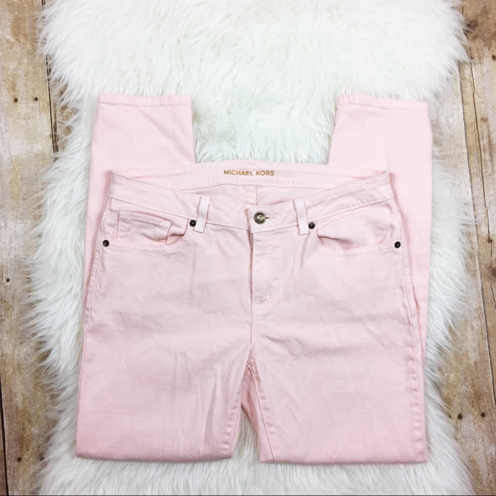 Michael Kors Pale Pink Skinny Jeans